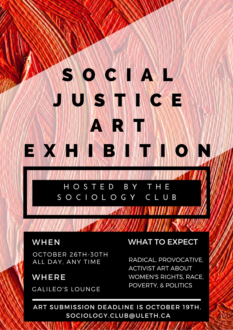 Social Justice Art Exhibition Notice Board